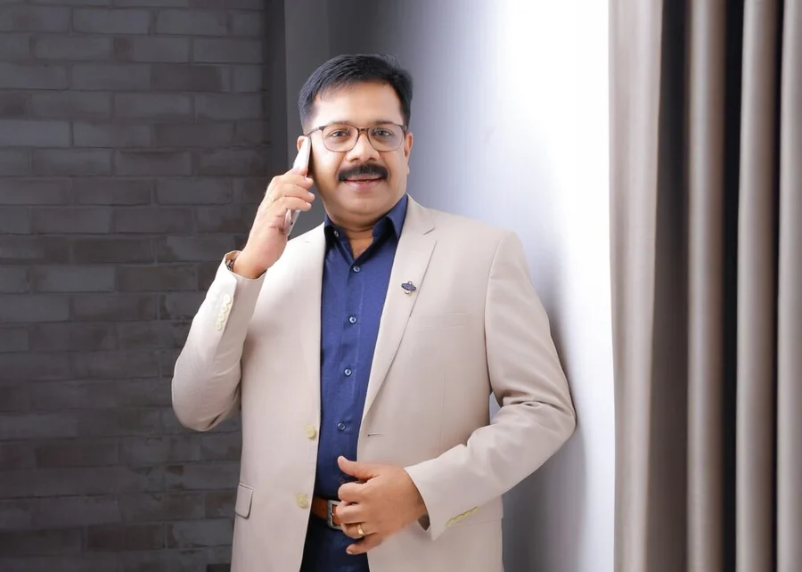 Shaji Cosmos speaking on phone